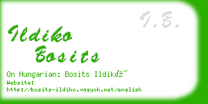 ildiko bosits business card